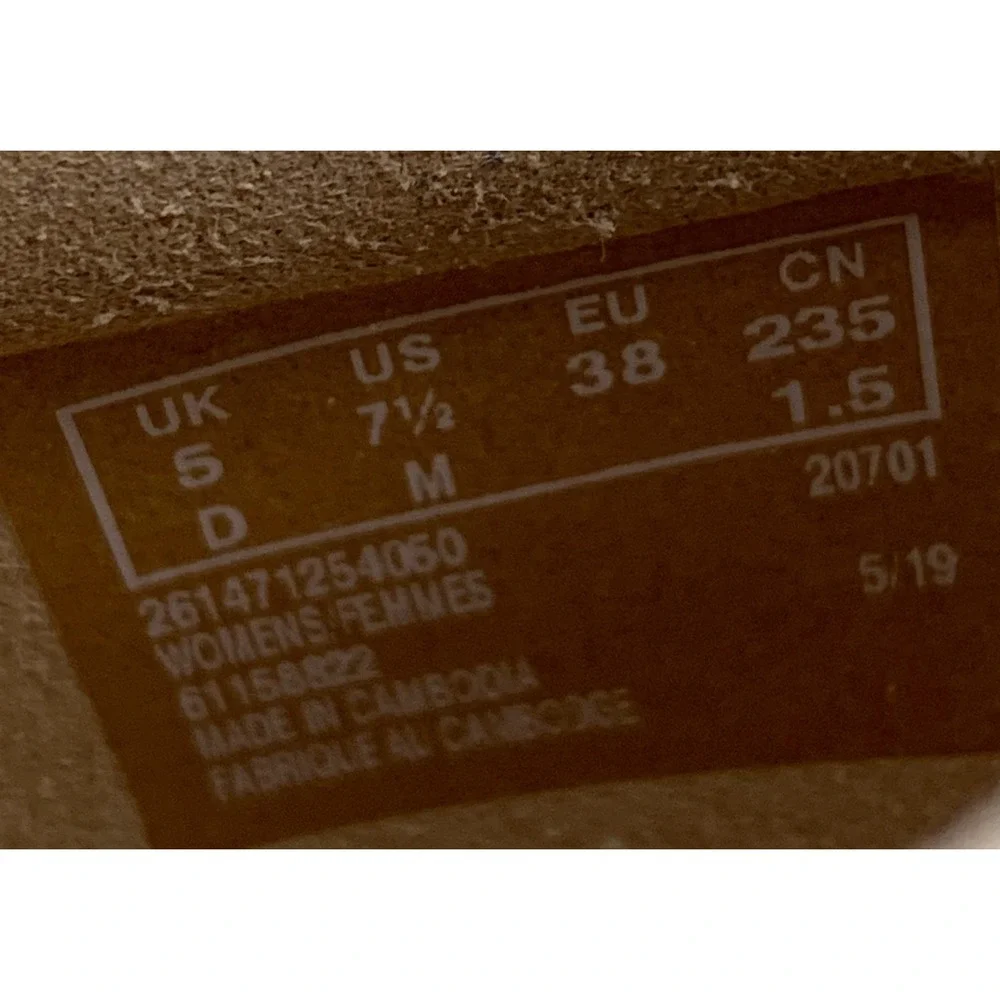Clarks Women's Tan Suede Wedge Pumps Comfort Tan 7.5 Casual Shoes